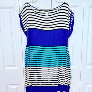 ⚓ Tommy Bahama Striped Colorblock Dress (L